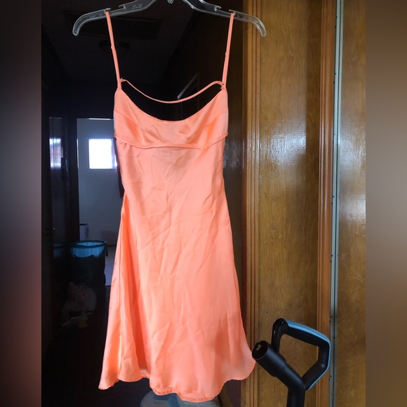 ZARA SATIN DRESS WITH CUT-OUT DETAIL - Picture 5 of 5